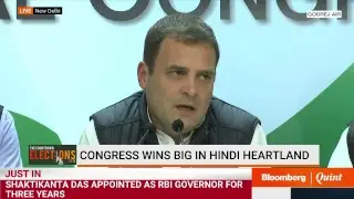 #Results2018: Rahul Gandhi Celebrates Congress Victory In Rajasthan, Chhattisgarh #BQ