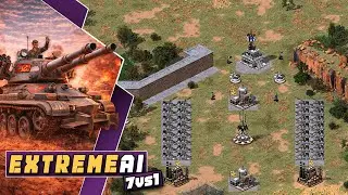 Castle Wars Begin | Red Alert 2 | 1 vs 7 EXTREME AI