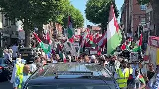 Pro-Palestinian demo March rally from Sparkhill park to Birmingham City centre well done Birmingham