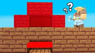 Building a FAKE Bed Defense To Hide My REAL Bed.. (Roblox BedWars)