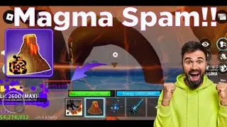 Spamming Magma Fruit in SEA EVENTS!!💯🪵🤩|Bloxfruits|ROBLOX|Veeru Gamer|
