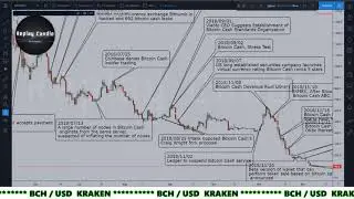 BitcoinCash　BCH/USD/Kraken　See the history of cryptocurrency!　BTC/bitcoin