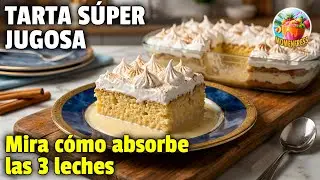 Cómo hacer el BIZCOCHO Perfecto para TRES LECHES (Absorbe Todo y No se Rompe) 🤤