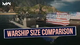 Modern Warships size comparison