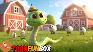 Meet the Snake 🐍 | Farm Animals Song for Children 🎶