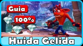 GUIA 100% 💎 HUIDA GELIDA 💎TODAS las GEMAS | CRASH BANDICOOT 4