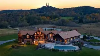 Inside $4M Wisconsin Log Home Estate | 12+ Acres | Holy Hill Views | 9,320 SQ FT of Rustic Luxury