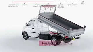HINTERKIPPER AUS ALUMINIUM-STAHL KONFIGURATION FÜR PIAGGIO