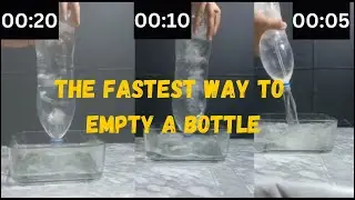 Fastest Way to Empty a Water Bottle | Learn with a simple practical demonstration
