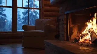 Rain and Fire Harmony 🌧️ Cozy Cabin Ambience for Study, Sleep, and Calm