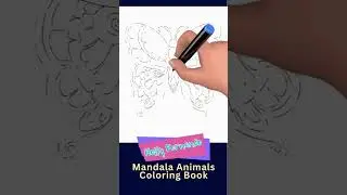 Coloring Book Animals Mandala - Relaxing Coloring Pages For Adults #arttherapy #coloringbook