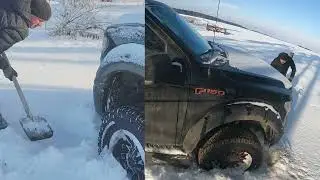❄️ Застряг у полі ПО КОЛІНА СНІГУ 😱 4×4, 4L і блокування — ЧИ ВРЯТУВАЛО? | Ford #f150 🚙❄️ #offroad