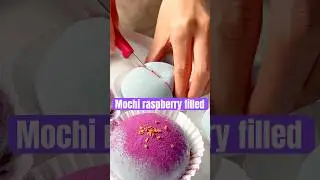 mochi filled with raspberry 🤤 #mochi #raspberry #foryou