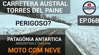 Cruzando a Cordilheira para o Chile 🌨️ Moto, Neve e Muito Frio! ❄️🏍️ Região dos 7 lagos