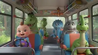 🎵 Dinosaur Bus Ride Song | kids nursery rhymes | Baby Song, Fun Dino Cartoon 🦕🚌