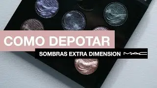 DIY MAQUILLAJE: Como depotar sombras extra dimension mac / ESTER CARPES