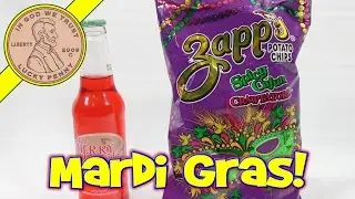 Zapp's Spicy Cajun Crawtators Potato Chips - Dublin Cherry Limeade, Mardi Gras!!