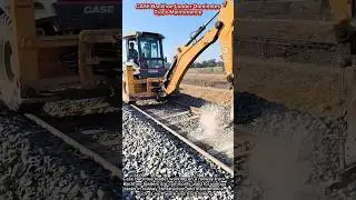 CASE Backhoe Loader Dominates Track Maintenance