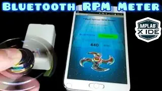 💡 RPM meter for fidget spinner. MIT app,  Bluetooth,  Microchip #tachometer