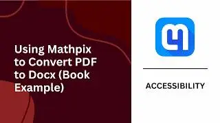 Using Mathpix to Convert PDF to Docx (Book example)