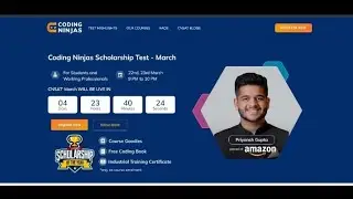 Coding Ninjas Scholarship Test 🤩 Get 100%✓Scholarship 🔥 Free Courses 