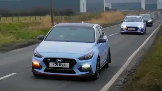 Loud Hyundai Convoy Arriving To The Motorist With Pops And Bangs!!