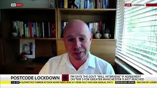 Sky News Interview on Local Lockdowns (recorded on 17/10/2020).