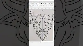 Bull Head Speedart Vector Logo | Coreldraw Video Design Process