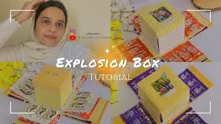 ExplosionBox Tutorial | SIDARATHUL MUNTHAHA | calligraphix |Making video | chocolate explosionbox |