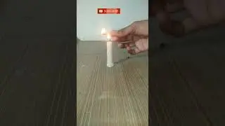 Candle Magic Trick Simple Science Experiment #shorts #viral