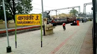 BARABANKI JUNCTION Departure By Barauni Lucknow Express !! Spotting Twin Itarsi WAG5 & CNB MEMU