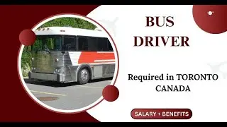 Bus Driver Required In Toronto Canada #torontojobs #canadajobs #jobsintoronto