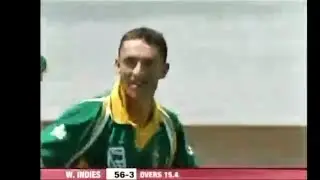 Andre Nel as Aggressive as ever gets Brian Lara wicket