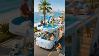 The Ultimate Luxury Van Life? 🚐💦 | Future of Travel #Van Life #Future Travel #Luxury Life style