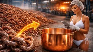 Incredible Copper Recycling Process | From Old Electrical Wires to Giant Copper Pots