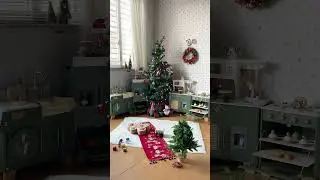Распаковка рождественского волшебства: Игровая деревянная кухня Robud Vintage Green для праздничн...