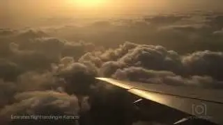 Emirates Landing at Karachi Airport