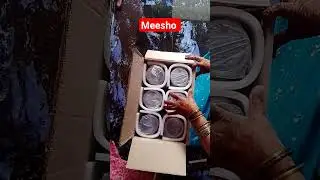 meesho unboxing glass jars pack of 12