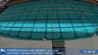 SwimClips Shayna Girls 200m LCM IM Prelims mvn jo's