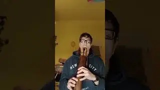 8-Loch Indianerfl&ouml;te F#, Doppelfl&ouml;te, 8 hole aeolian flute, Drone Flute, Native American Flute