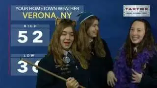 Look! I did the Verona, NY forecast!!
