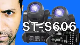 Kit 2x Moving Head Beam / 100 Watts Led Prismas 360° 8 Desenhos + Cores | St S606 (Parte 2) no show