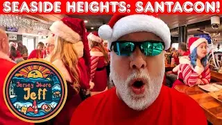 🏖️ Когда Санта-Клаусы правят набережной Джерси-Шор 🎅🔥 SantaCon в Сисайд-Хайтс! Незабываемый барны...