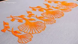 New Borderline Design Embroidery By Hand, Beautiful Borderline Design For Dress Border-566
