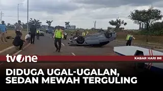 Mobil Sedan BMW Ugal-ugalan Tabrak Tiang Listrik Hingga Terguling, Sopir Masih Remaja | tvOne