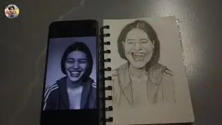 Rapid sketch of a woman wearing athletics jacket|| Shabbir Hasan Arts 