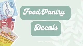 Pantry/Food Decals | 25+ | Codes! | :)