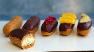 HEALTHY eclairs! Low calorie sugar free recipe!