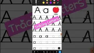 Tracing Letter A #tracing #practice #writing