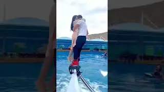 flyboard..#fun #flyboard #trendingsong #reels #youtubeshorts#rection#girl#instagram#subscribe#like